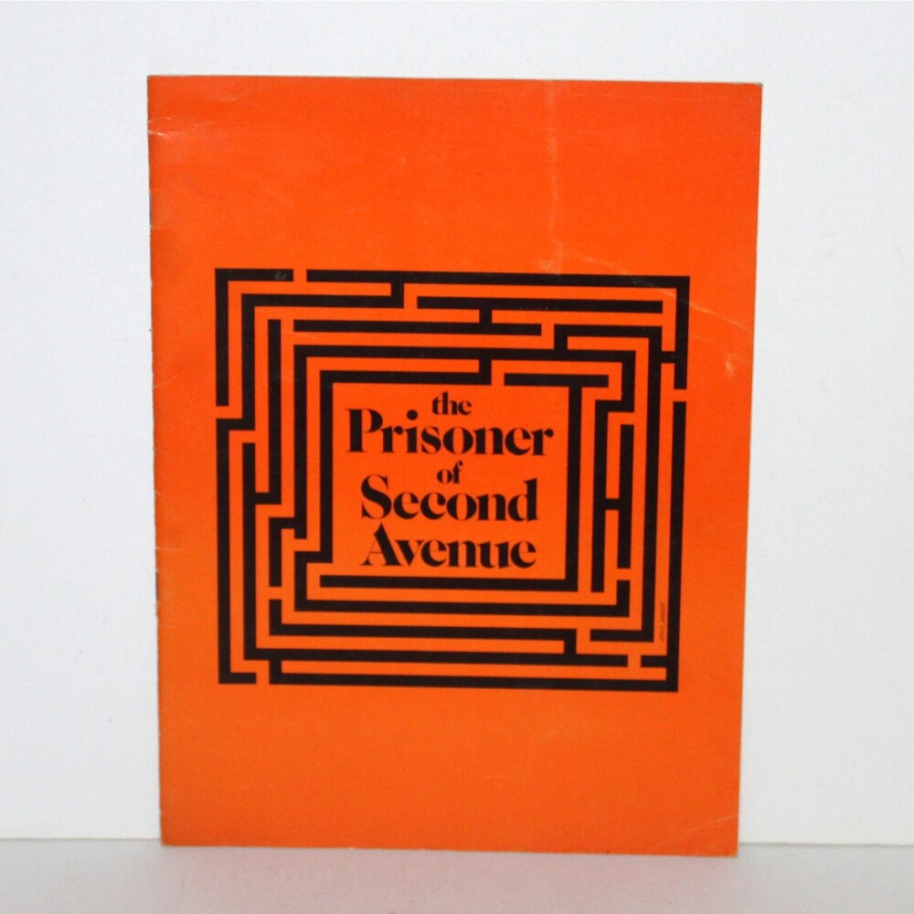 Vintage Broadway Musical Program PRISONER OF SECOND AVE 1972 Theatre Elizondo
